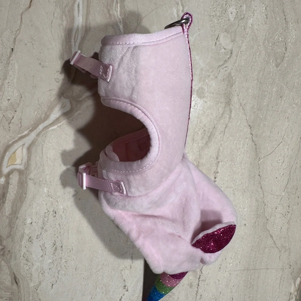 Top Paw Light Pink Plush Unicorn Costume XXS